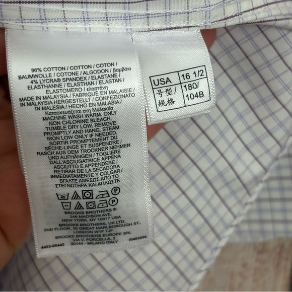 Brooks Brothers Mens Button Up Regent shirt size 16 1/2 32 - Picture 7 of 9